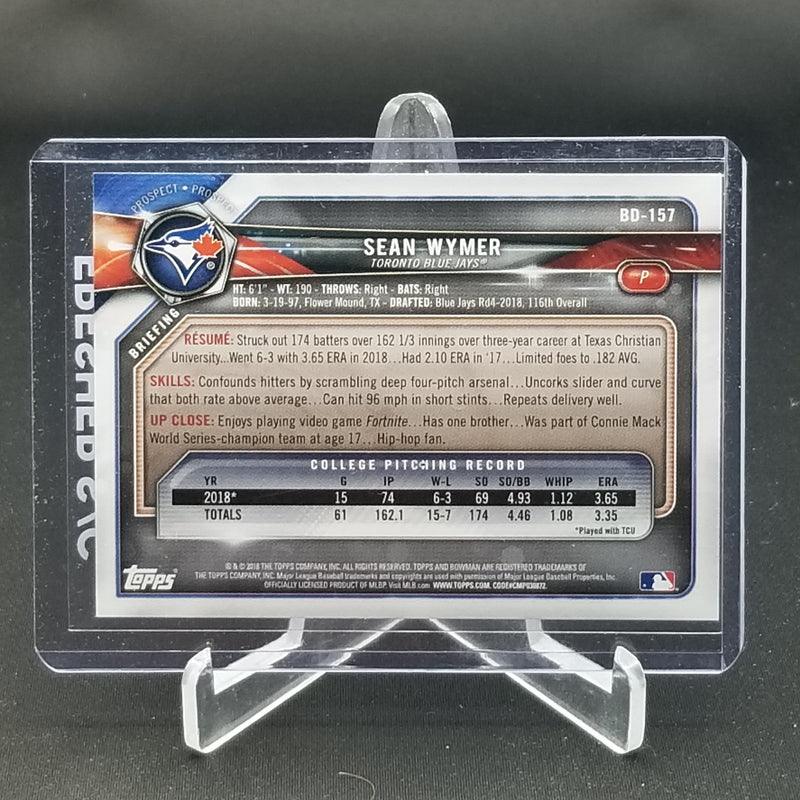 2018 TOPPS BOWMAN - 1ST BOWMAN - S. WYMER -