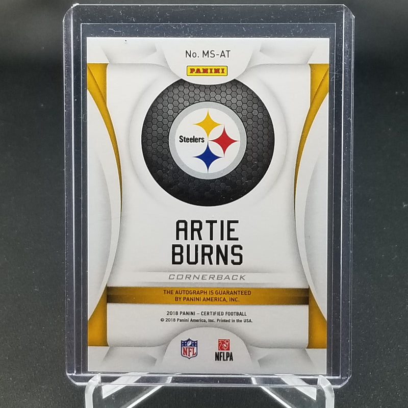 2018 PANINI CERTIFIED - MIRROR SIGNATURES - A. BURNS - #MS-AT - #'D/99 - AUTOGRAPH