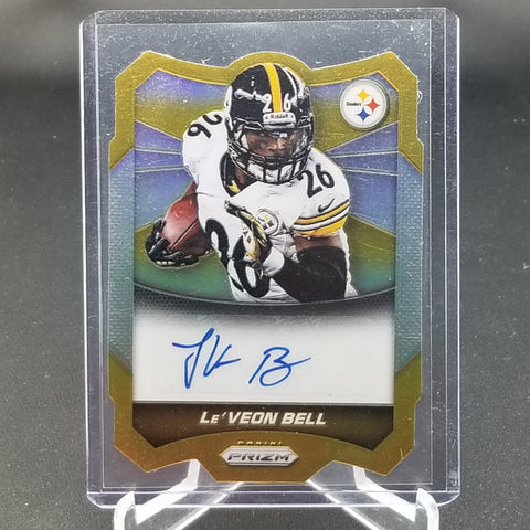 2014 PANINI PRIZM - DIE CUT GOLD - L. BELL - #A-LB - #'D/10 - AUTOGRAPH