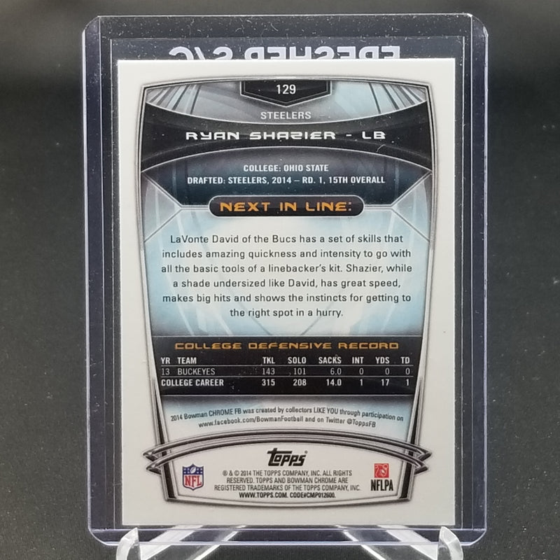 2014 TOPPS BOWMAN - R. SHAZIER -