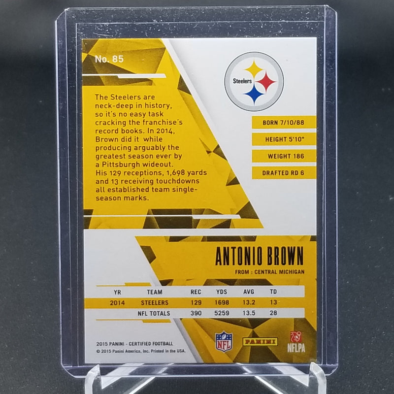 2015 PANINI CERTIFIED - BLUE - A. BROWN - #85 - #'D/50