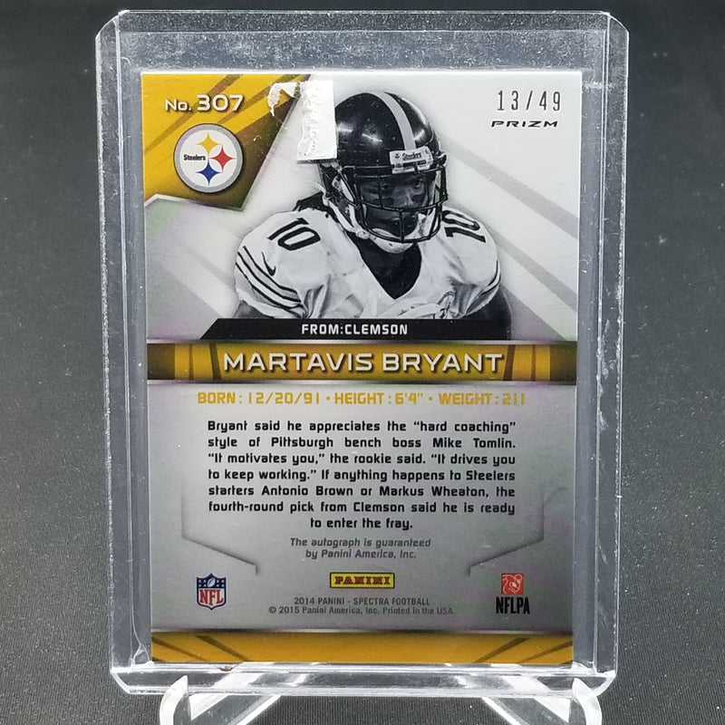 2014 PANINI SPECTRA - BLUE PRIZM - M. BRYANT - #307 - #'D/49 - AUTOGRAPH - RC