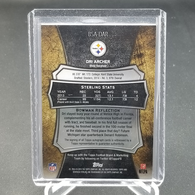 2014 TOPPS BOWMAN STERLING - D. ARCHER -