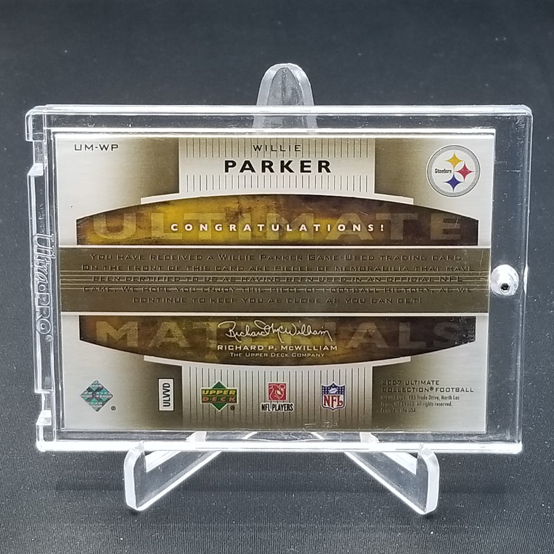 2007 UPPER DECK ULTIMATE - ULTIMATE MATERIALS - W. PARKER - #UM-WP - #'D/99 - RELIC