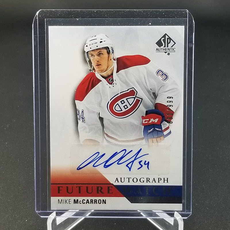 2015 UPPER DECK SP AUTHENTIC - FUTURE WATCH AUTO - M. McCARRON - #282 - #'D/999 - AUTOGRAPH - RC