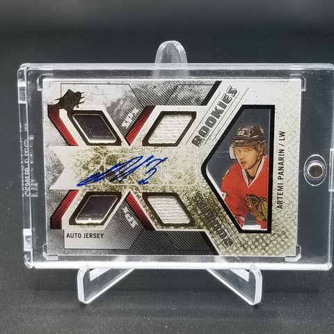 2015 UPPER DECK SPX - ROOKIES AUTO JERSEY - A. PANARIN - #170 - #'D/399 - QUAD RELIC - AUTOGRAPH - RC