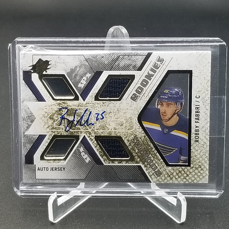 2015 UPPER DECK SPX - ROOKIE AUTO JERSEY - R. FABRI - #159 - #'D/499 - QUAD RELIC - AUTOGRAPH - RC