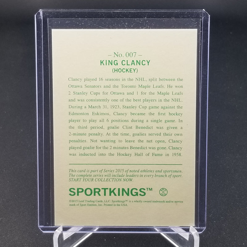 2015 LEAF SPORTKINGS - K. CLANCY -