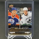 2015 UPPER DECK SERIES TWO - UD CANVAS - YOUNG GUNS CHECKLIST - C. MCDAVID / J. VIRTANEN -