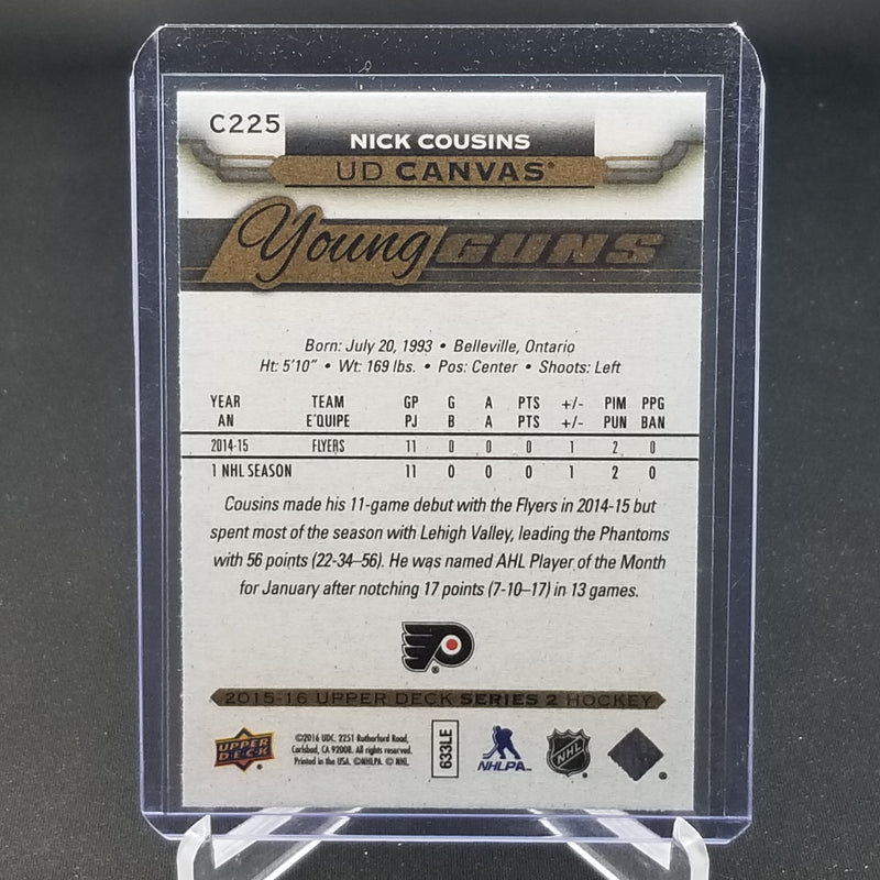 2015 UPPER DECK SERIES TWO - UD CANVAS - YOUNG GUNS - N. COUSINS -
