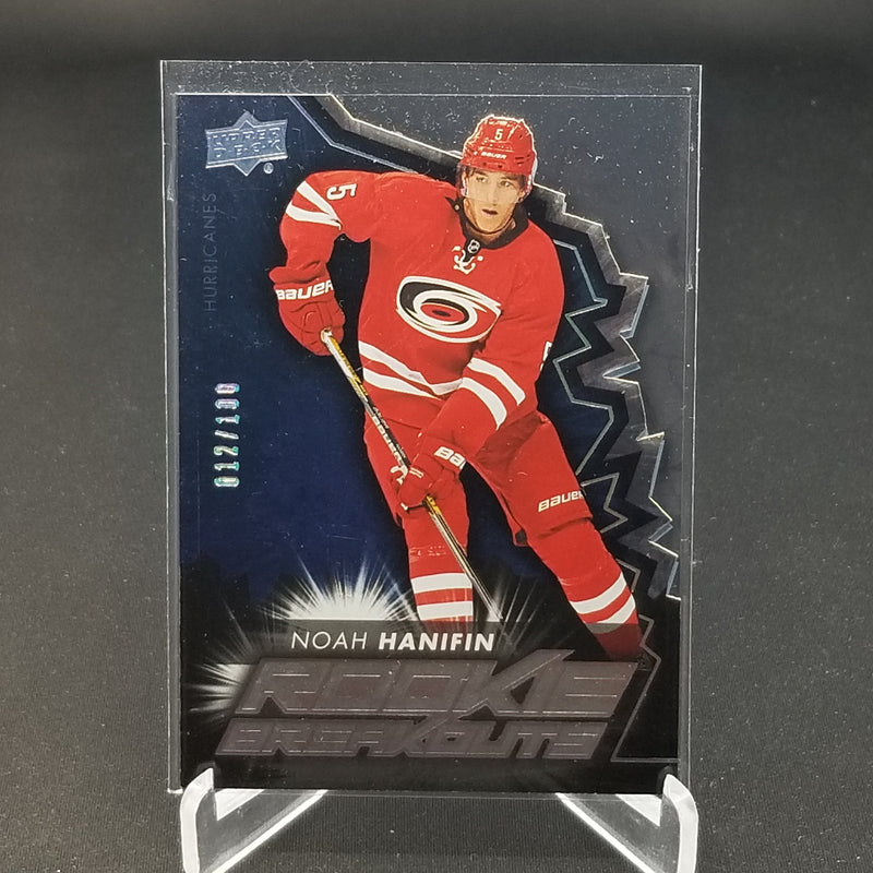 2015 UPPER DECK SERIES TWO - ROOKIE BREAKOUTS - N. HANIFIN - #RB17 - #'D/100 - RC