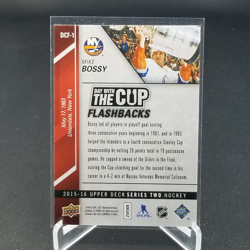 2015 UPPER DECK SERIES TWO - DAY WITH THE CUP FLASHBACKS - M. BOSSY -