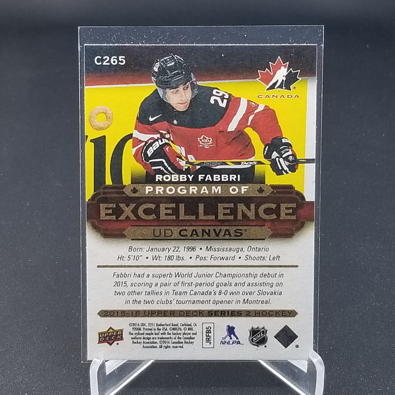 2015 UPPER DECK SERIES TWO - UD CANVAS - PROGRAM OF EXCELLENCE - R. FABBRI -