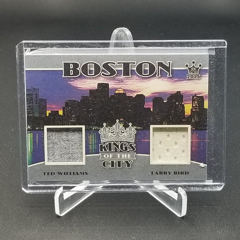 2015 LEAF SPORTKINGS - KINGS OF THE CITY - T. WILLIAMS / L. BIRD - #KC-11 - DUAL RELIC