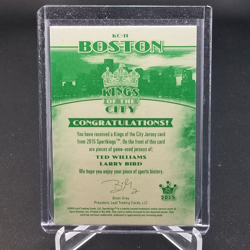 2015 LEAF SPORTKINGS - KINGS OF THE CITY - T. WILLIAMS / L. BIRD -