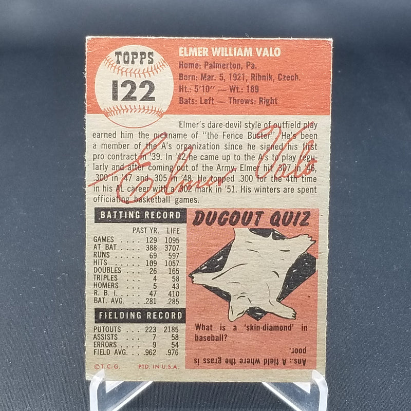 1953 TOPPS - E. VALO -