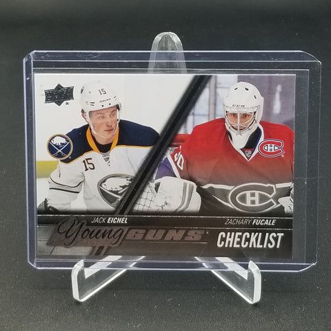 2015 UPPER DECK SERIES TWO - YOUNG GUNS CHECKLIST - J. EICHEL / Z. FUCALE - #500 - RC
