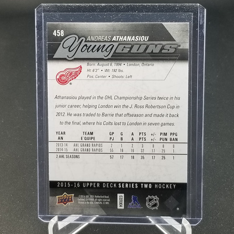 2015 UPPER DECK SERIES TWO - YOUNG GUNS - A. ATHANASIOU -