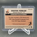 2018 TOPPS 35TH ANNIVERSARY - D. FOWLER -