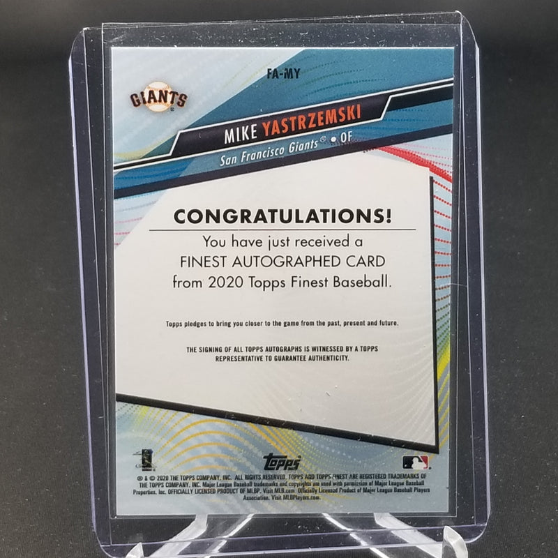 2020 TOPPS FINEST - M. YASTRZEMSKI -