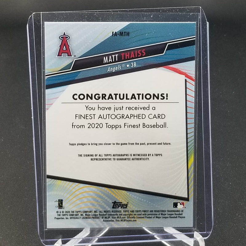 2020 TOPPS FINEST - M. THAISS -