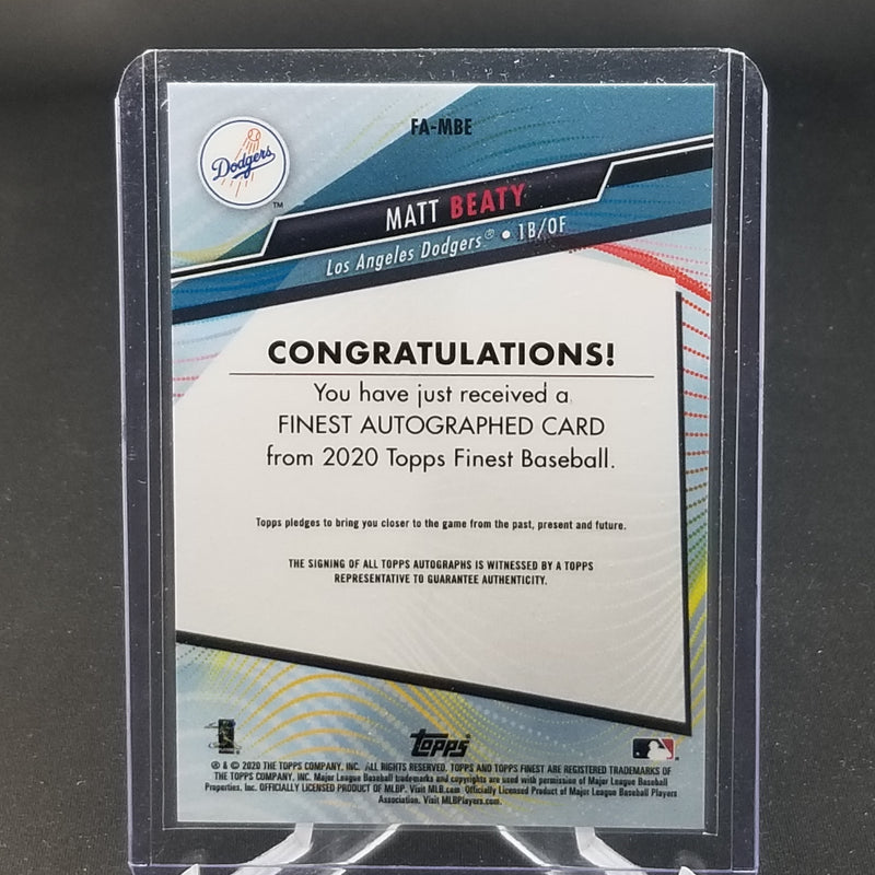 2020 TOPPS FINEST - M. BEATY -