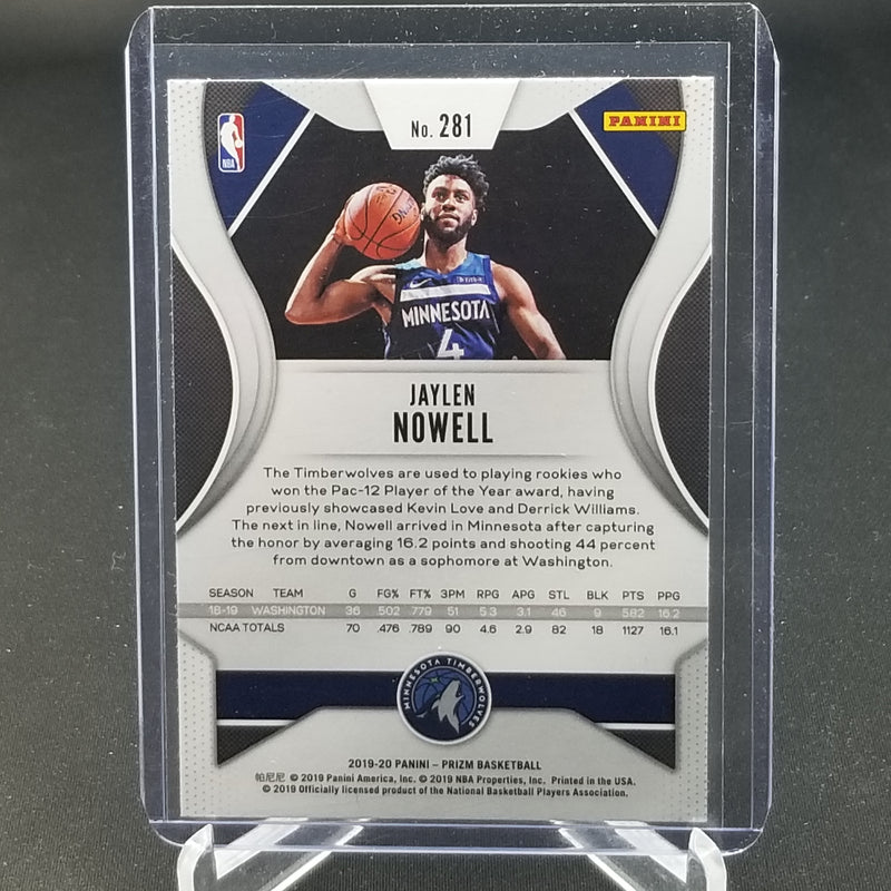 2019 PANINI PRIZM - J. NOWELL -