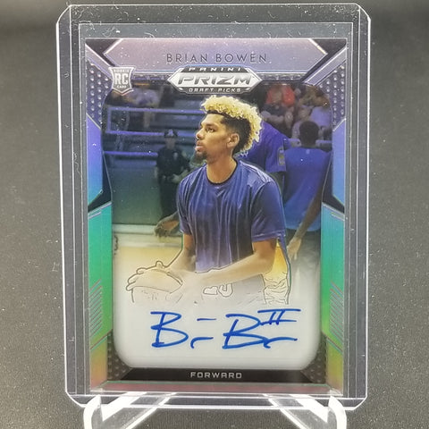 2019 PANINI PRIZM DRAFT PICKS - SILVER PRIZM - B. BOWEN - #119 - AUTOGRAPH - RC