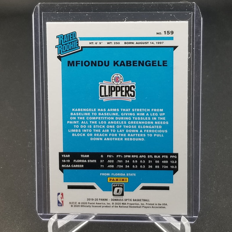 2019 PANINI DONRUSS OPTIC - RATED ROOKIE - M. KABENGELE -