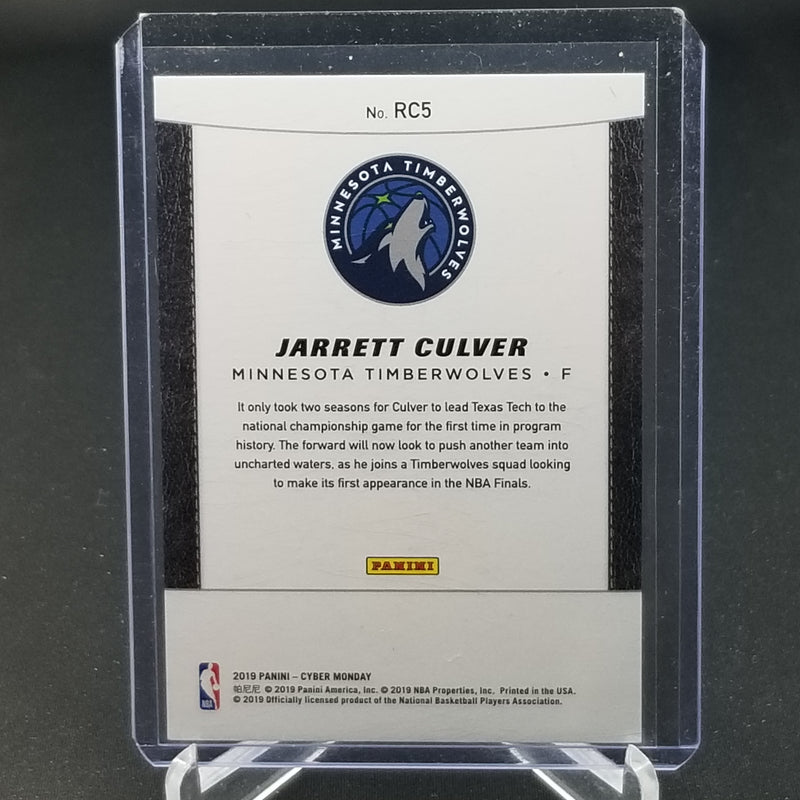 2019 PANINI CYBER MONDAY - J. CULVER - #RC5 - #'D/199 - RC