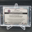 2021 TOPPS BOWMAN CHROME - L. GARCIA - #BCAR-LG - #'D/130 -  RELIC - AUTOGRAPH - RC