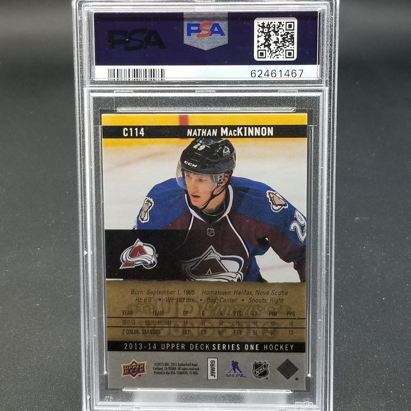 2013 UPPER DECK SERIES ONE - UD CANVAS - YOUNG GUNS - N. MACKINNON -