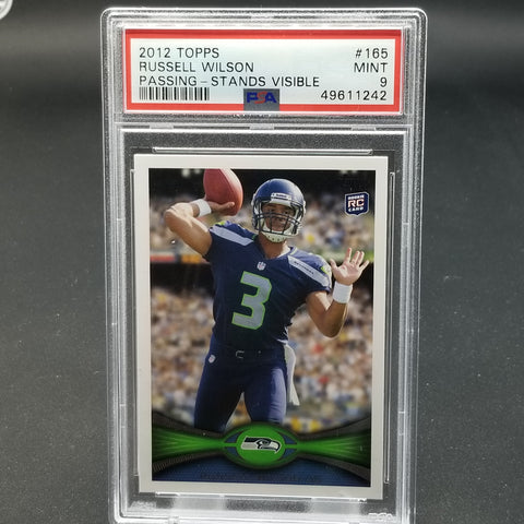 2012 TOPPS - R. WILSON - PASSING STANDS VISIBLE - #165 - PSA 9 MINT - RC