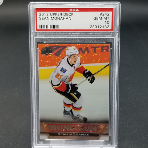 2013 UPPER DECK SERIES ONE - YOUNG GUNS - S. MONAHAN - #242 - PSA 10 - RC