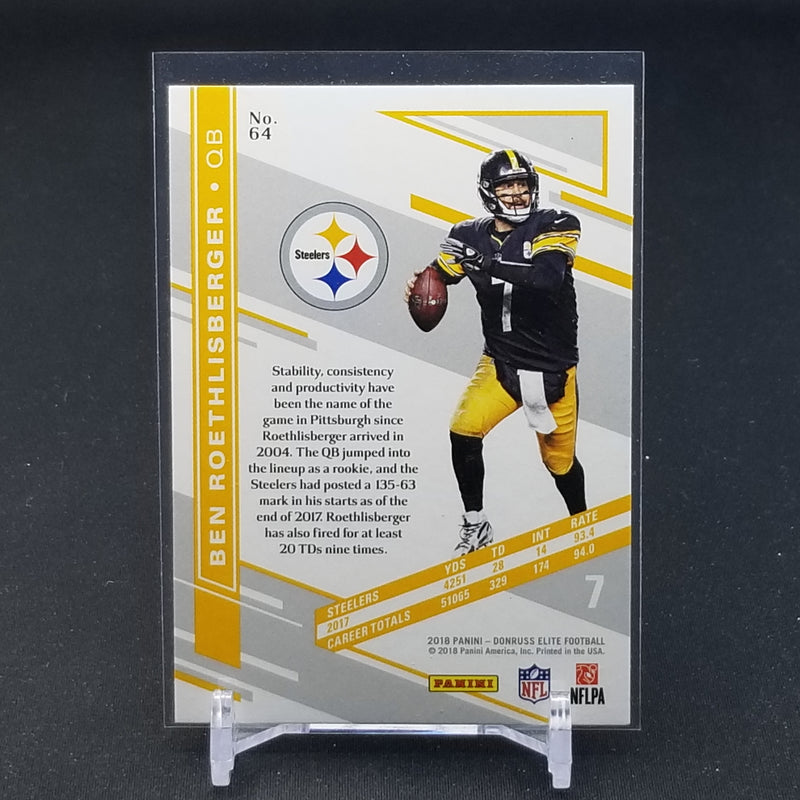 2018 PANINI DONRUSS - STEELERS - B. ROETHISBERGER -