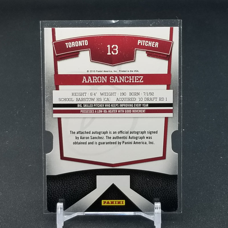 2010 PANINI DONRUSS ELITE - EXTRA EDITION DIE CUT - A. SANCHEZ - #13 - #'D/100