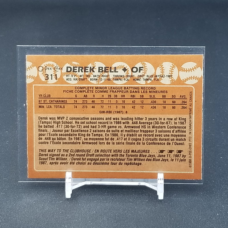 1988 O-PEE-CHEE - D. BELL -