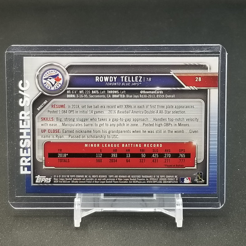 2019 TOPPS BOWMAN - R. TELLEZ -