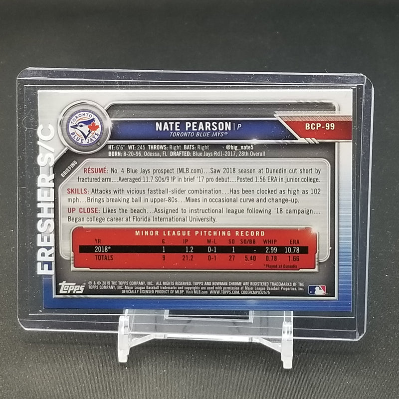 2019 TOPPS BOWMAN CHROME - N. PEAERSON -