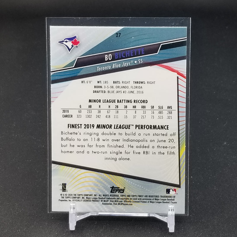 2020 TOPPS FINEST - B. BICHETTE -