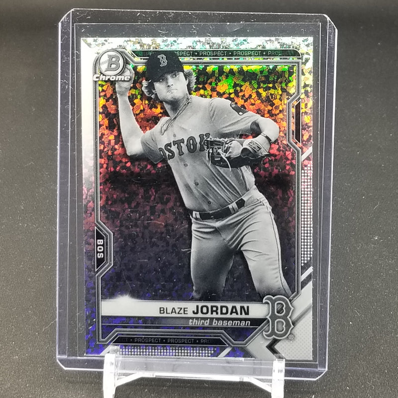 2021 TOPPS BOWMAN CHROME - BLACK & WHITE DIAMOND REFRACTOR - B. JORDAN -