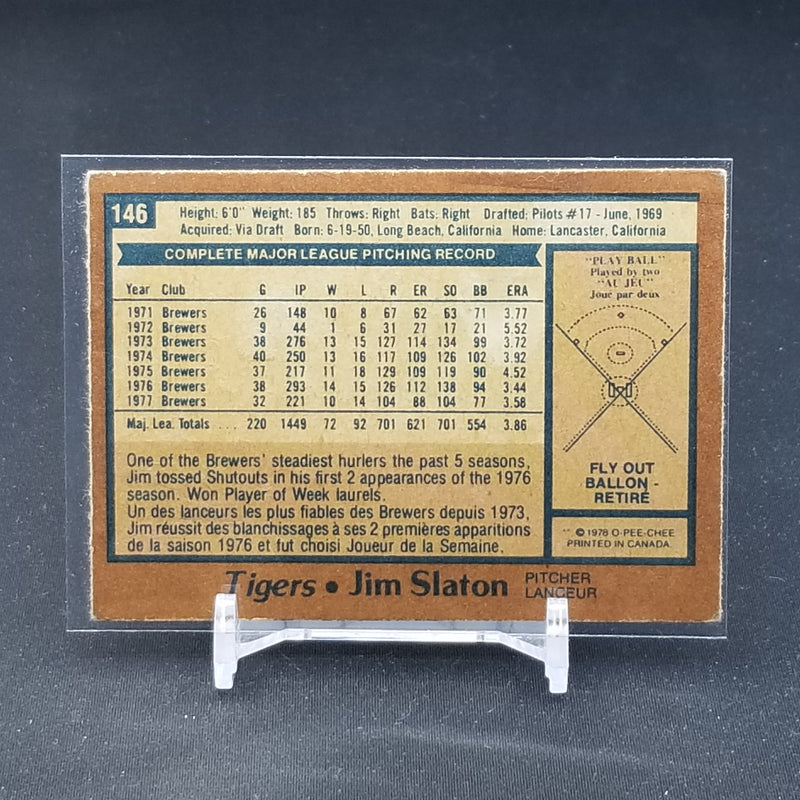 1978 O-PEE-CHEE - J. SLATON -