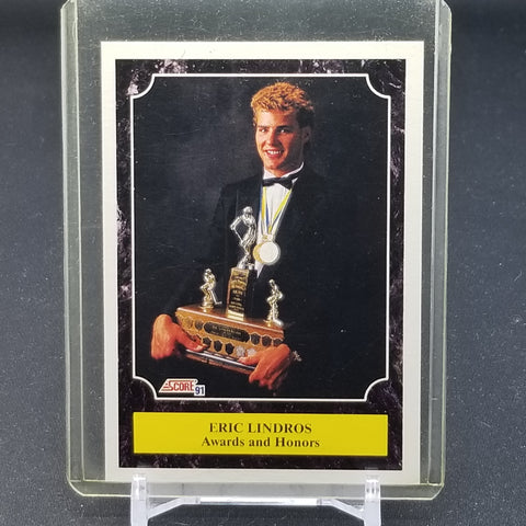 1991 SCORE - AWARDS AND HONOURS - E. LINDROS - #330