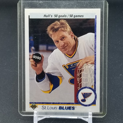 1991 UPPER DECK - 50 GOALS/ 50 GAMES - B. HULL - #546