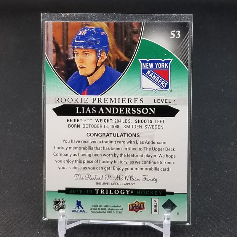 2018 UPPER DECK TRILOGY - L. ANDERSON - GREEN FOIL -