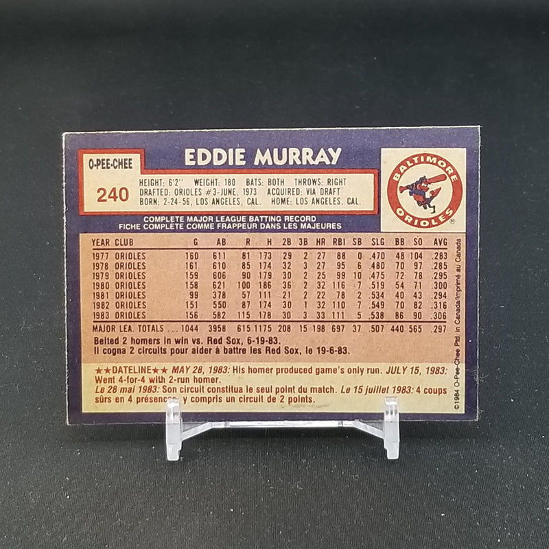 1984 O-PEE-CHEE - E. MURRAY -