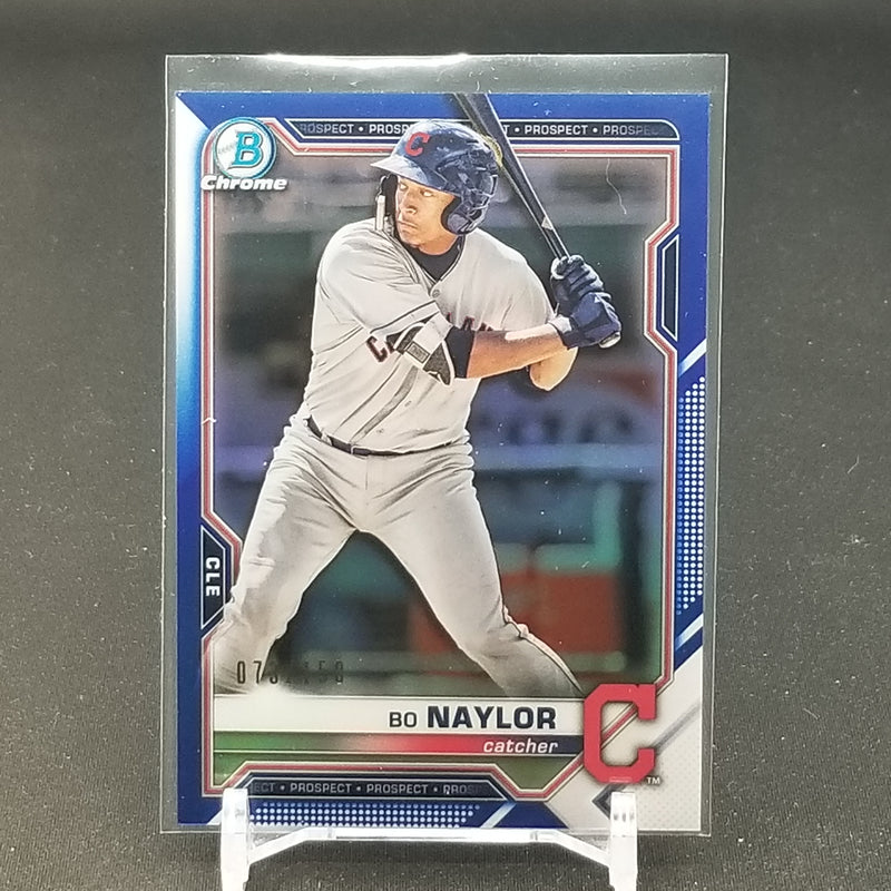 2021 TOPPS BOWMAN CHROME - BLUE REFRACTOR - B. NAYLOR - #BCP-124 - #'D/150