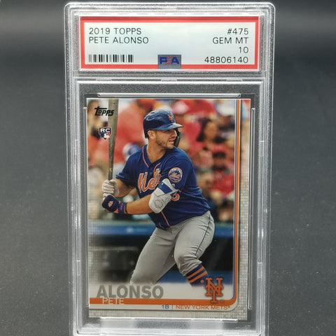 2019 TOPPS SERIES TWO - P. ALONSO - #475 - PSA 10 - RC