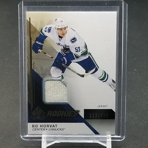 2014 UPPER DECK SP GAME USED - ROOKIES - B. HORVAT - #101 - #'D/499 - RELIC - RC