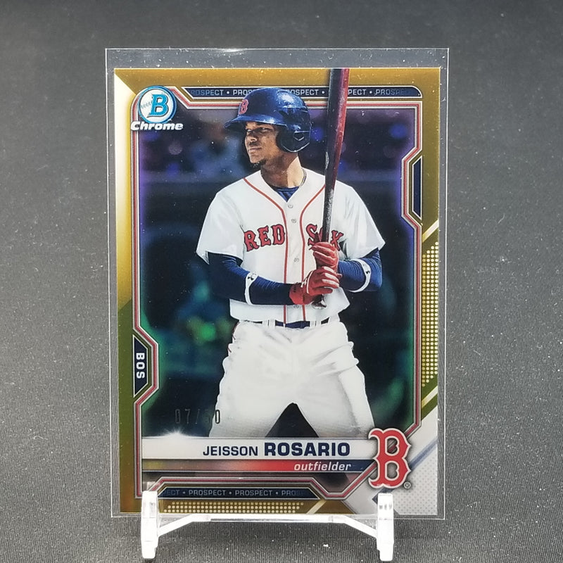 2021 TOPPS BOWMAN CHROME - GOLD - J. ROSARIO - #BCP-37 - #'D/50